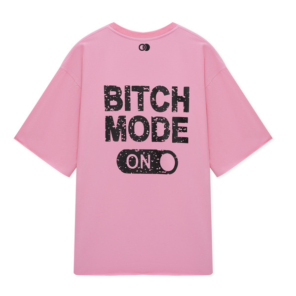 Футболка «bitch mode on» pink